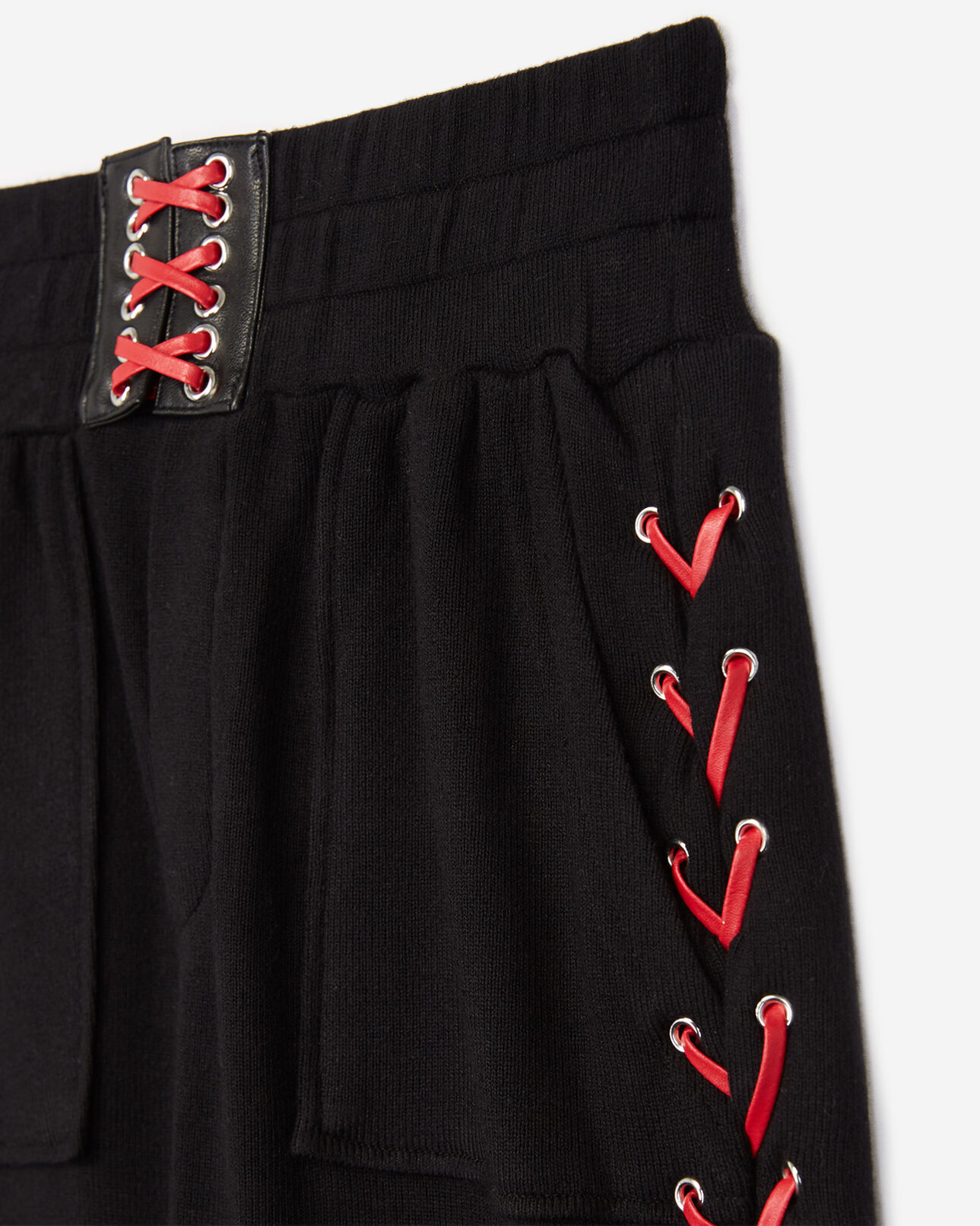 The Kooples WOMEN BLACK - RED trousers