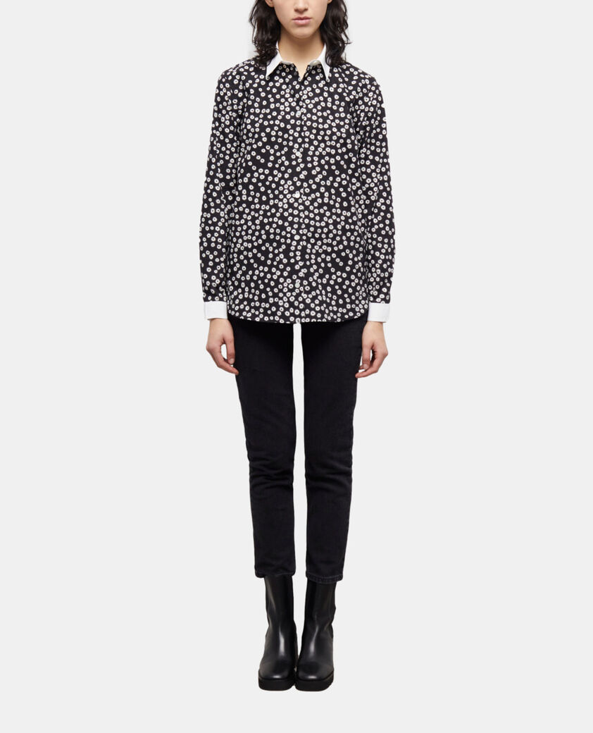 The Kooples WOMEN BLACK WHITE printed shirt