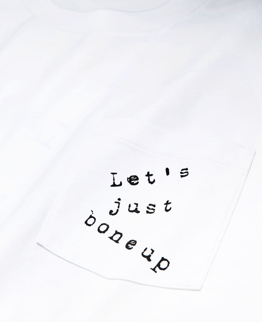 t-shirt sérigraphié blanc