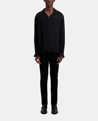 The Kooples H BLACK black striped jacquard shirt
