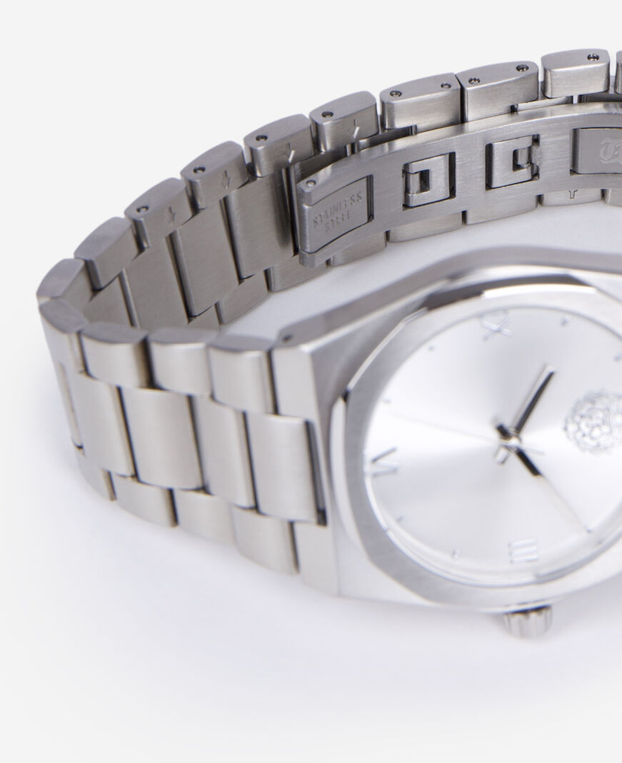The Kooples MIXTA SILVER reloj con escudo de armas de plata