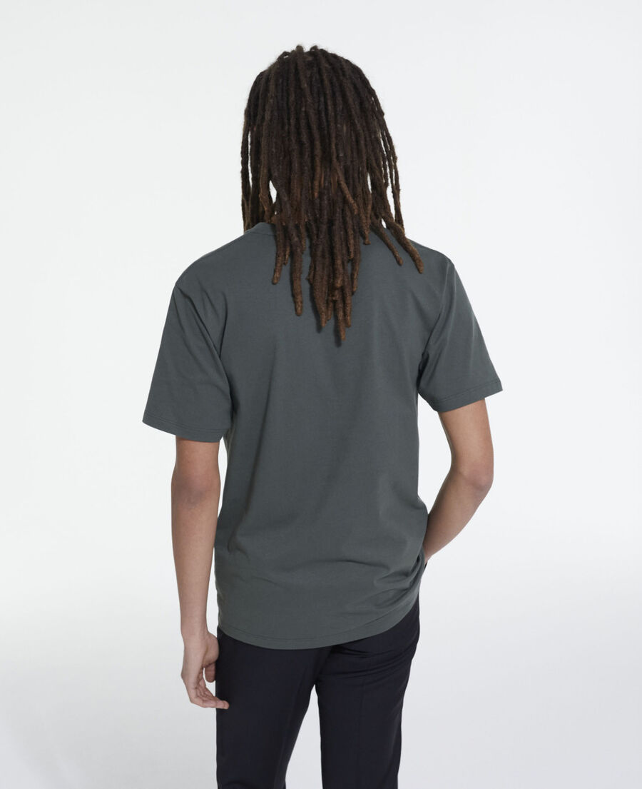 green t-shirt