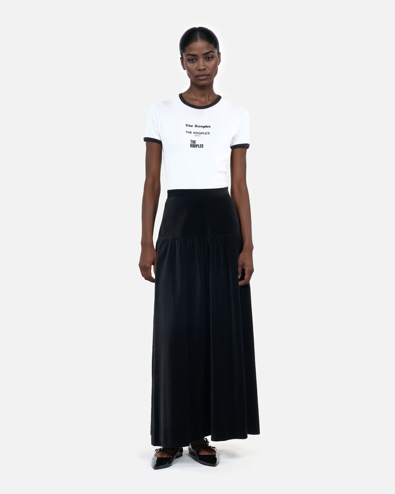 The Kooples WOMEN WHITE white locations serigraphy t-shirt