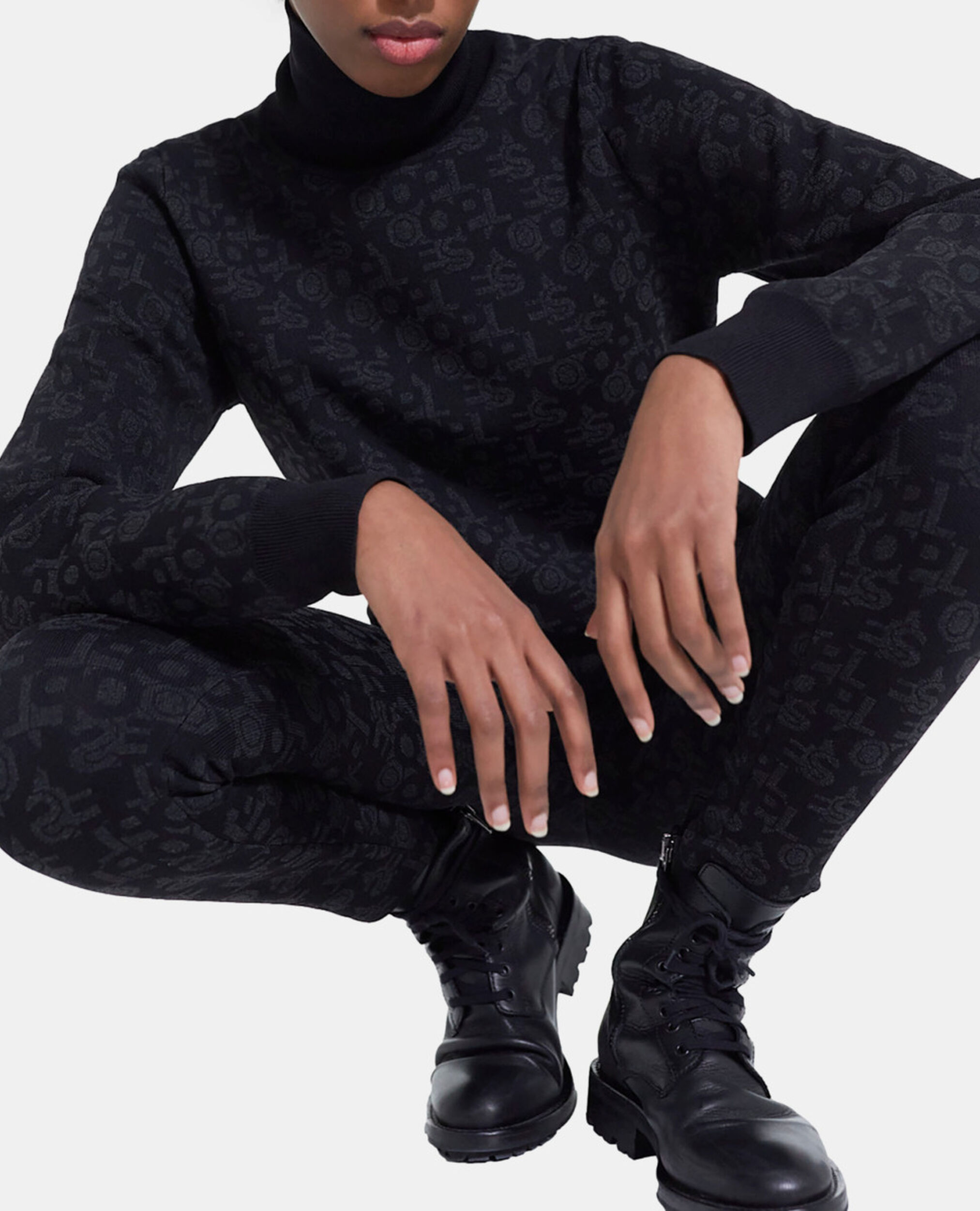 Pull logo The Kooples noir, BLACK DARK GREY, hi-res image number null