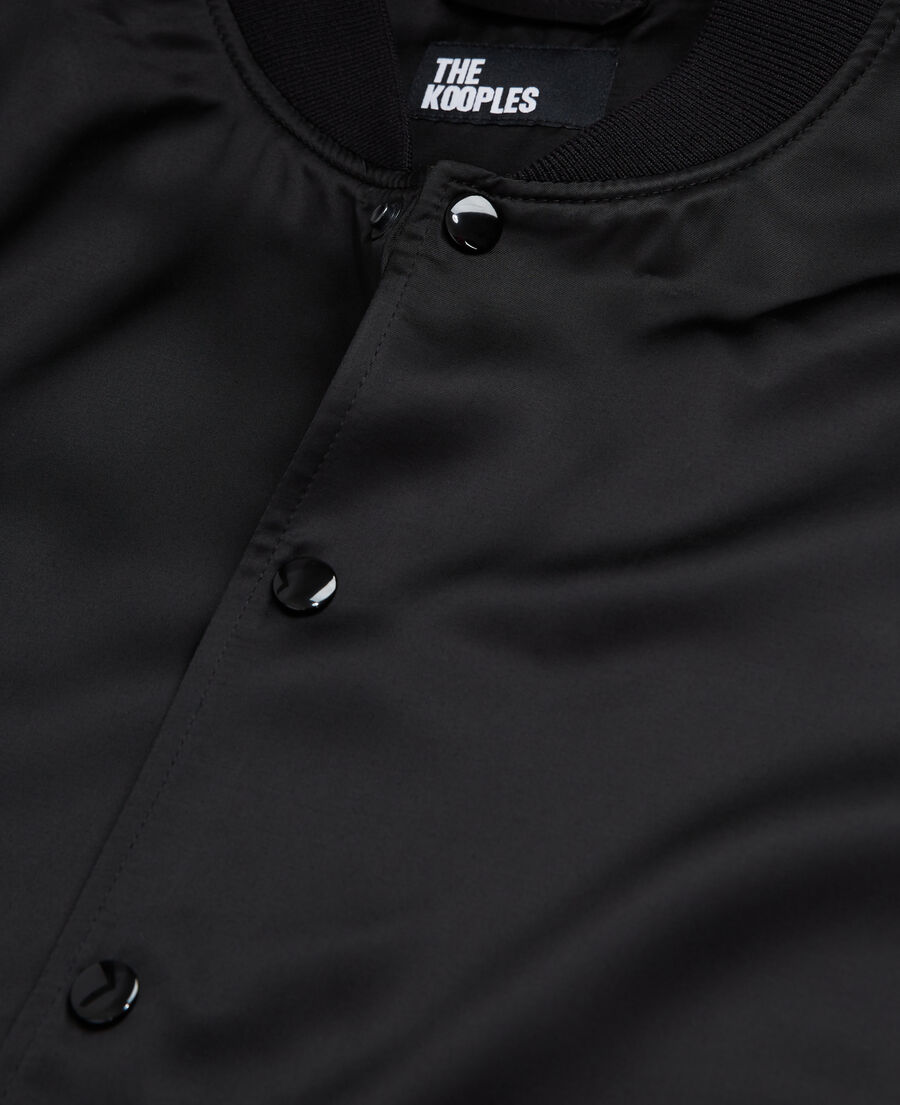 black satin effect jacket