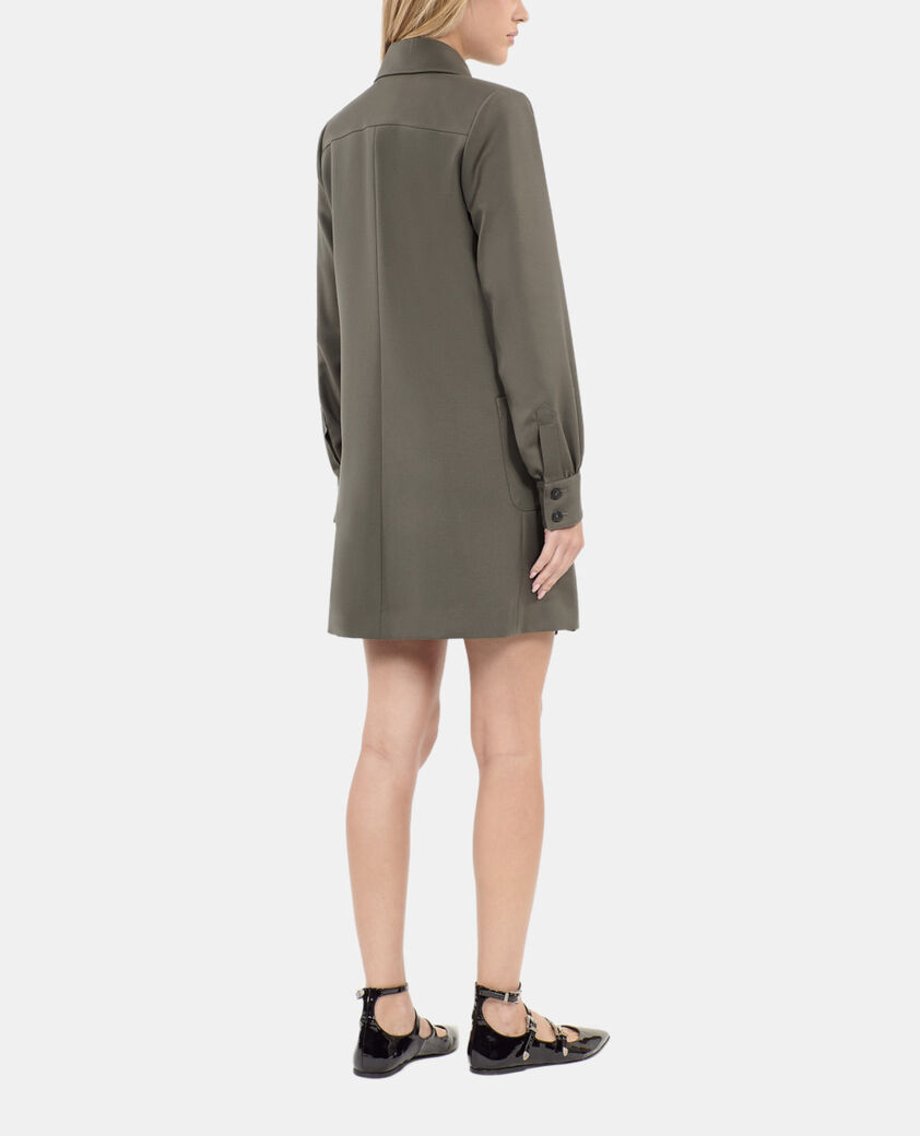 The Kooples FEMME KAKI robe tailleur courte kaki