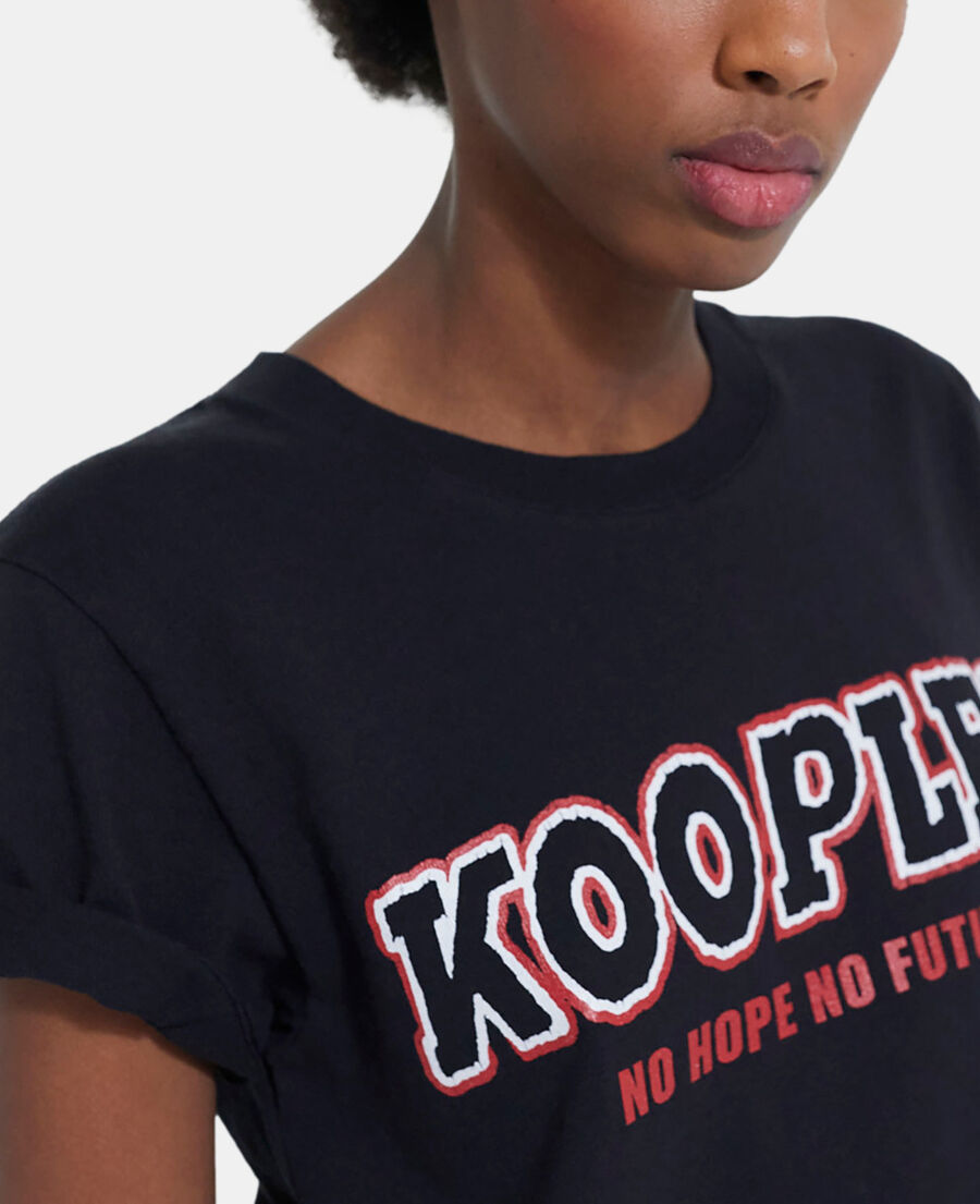 t-shirt sérigraphié noir