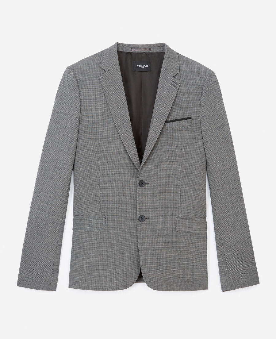 Gray fitted suit jacket The Kooples