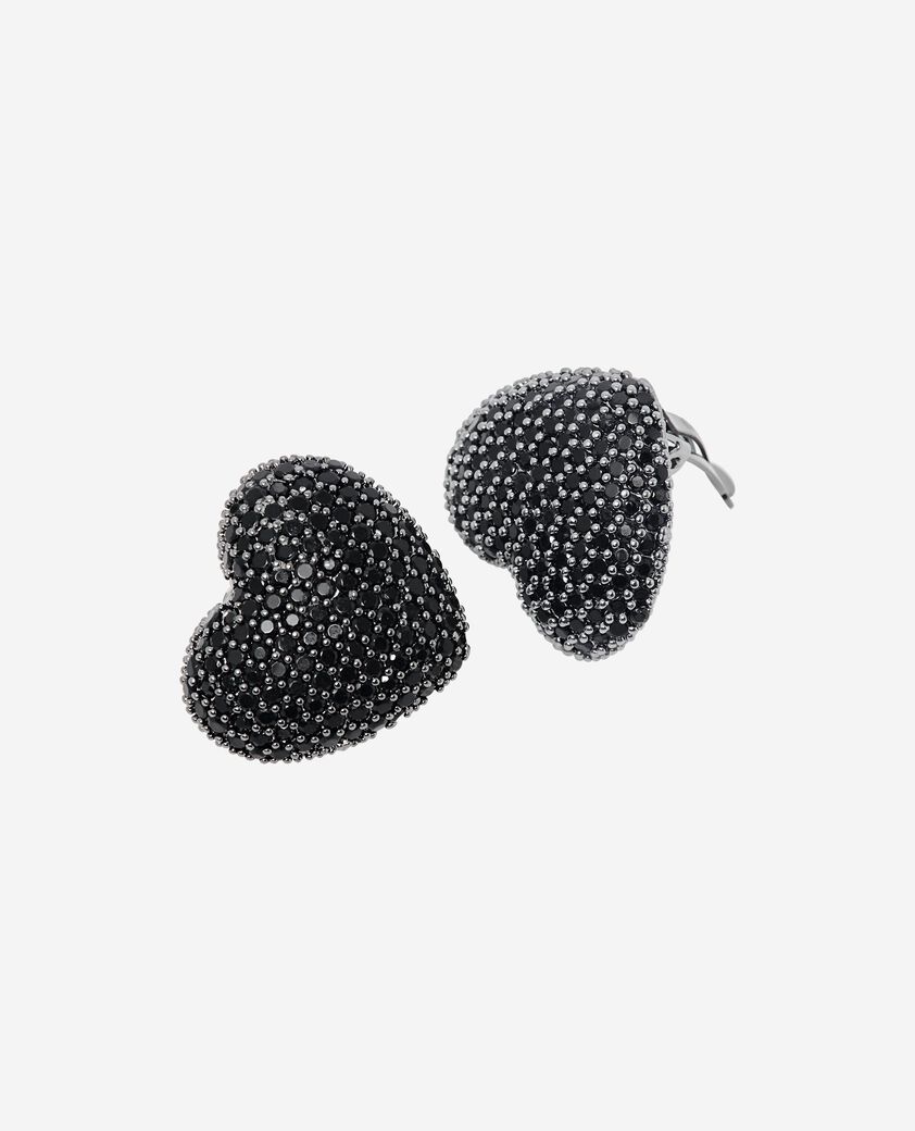 The Kooples WOMEN BLACK black clip-on earrings
