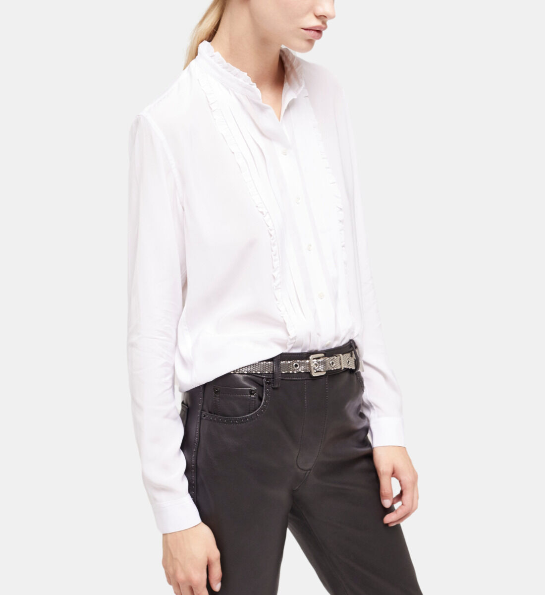 Chemise fluide blanche clearance
