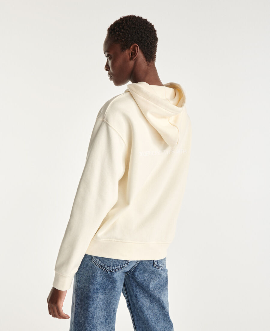 white hoodie