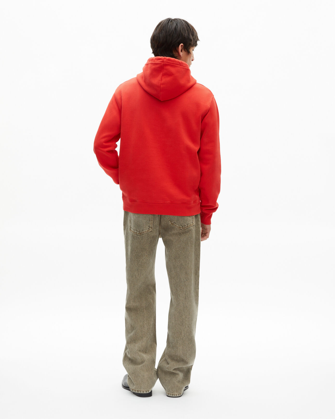 The Kooples H RED hooded sweatshirt with red screen print