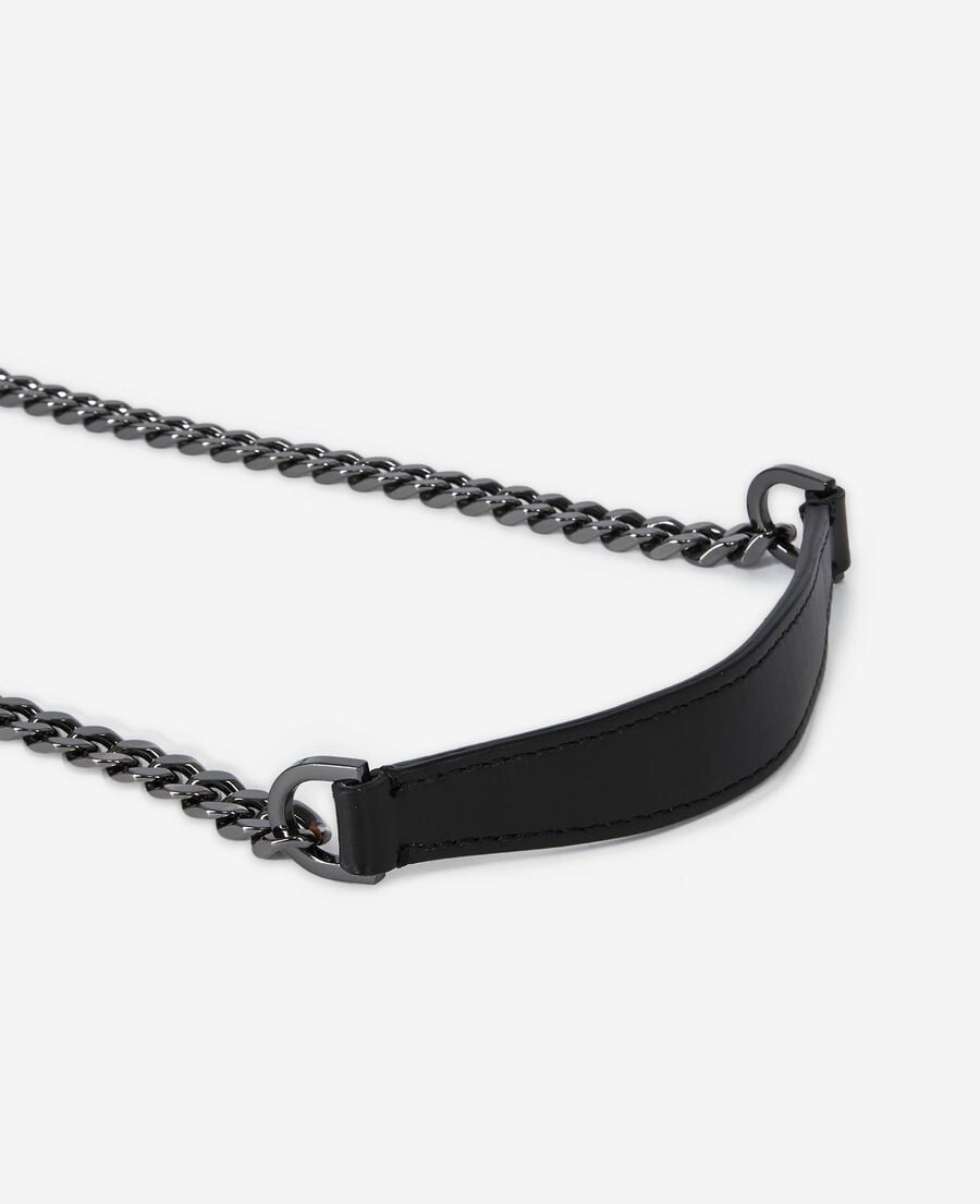 The Kooples DAMEN BLACK emily kleine tasche aus glattem schwarzem leder