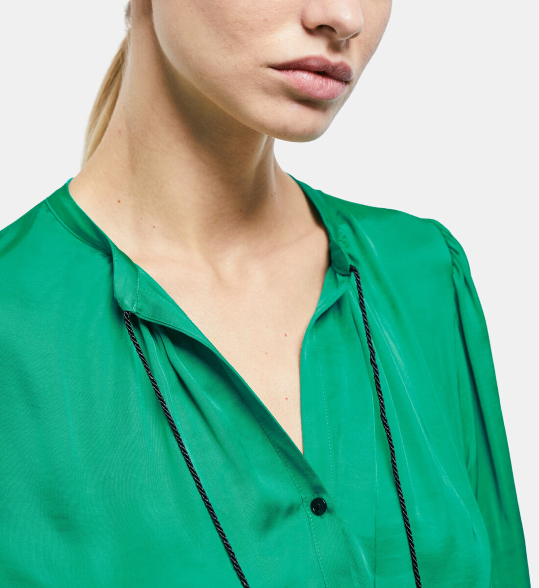 Long green dress