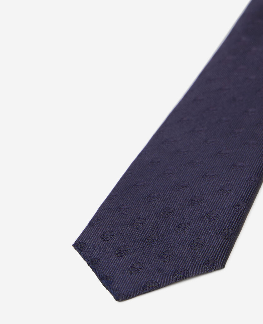 The Kooples MEN NAVY navy blue silk tie