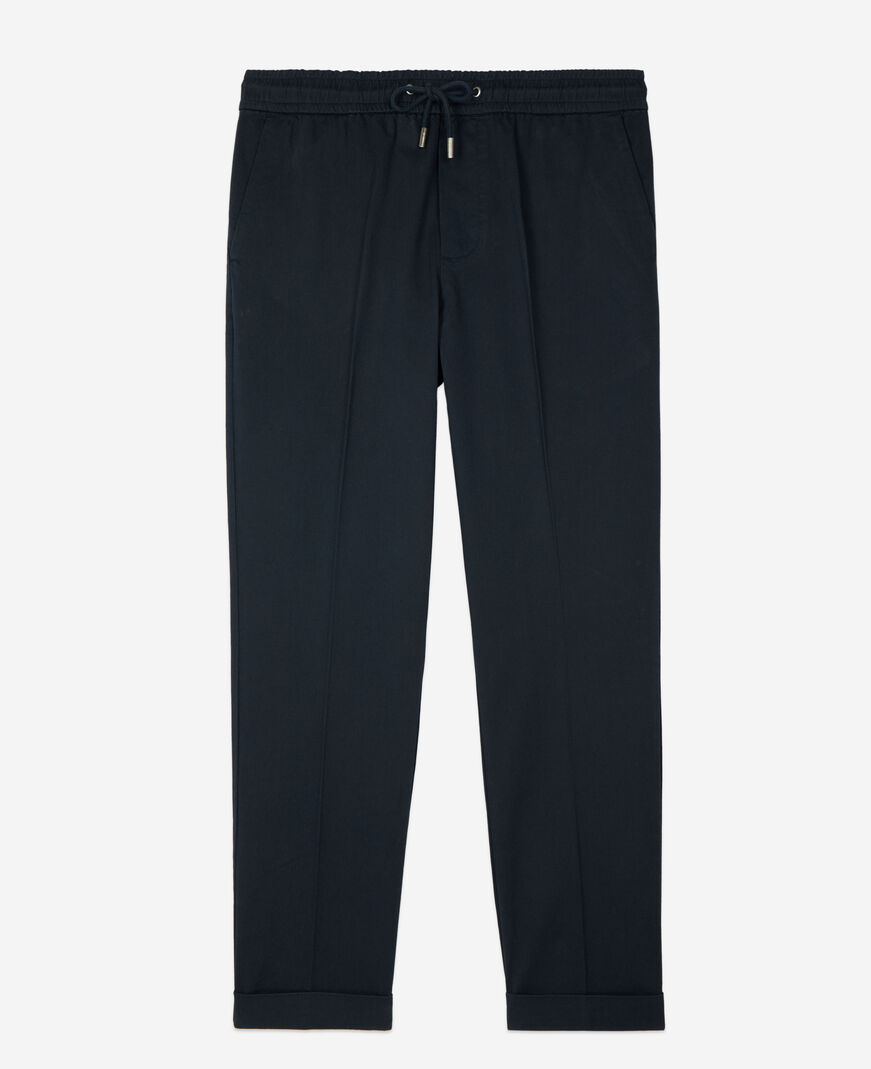 The Kooples HERREN NAVY marineblaue hose aus baumwolle