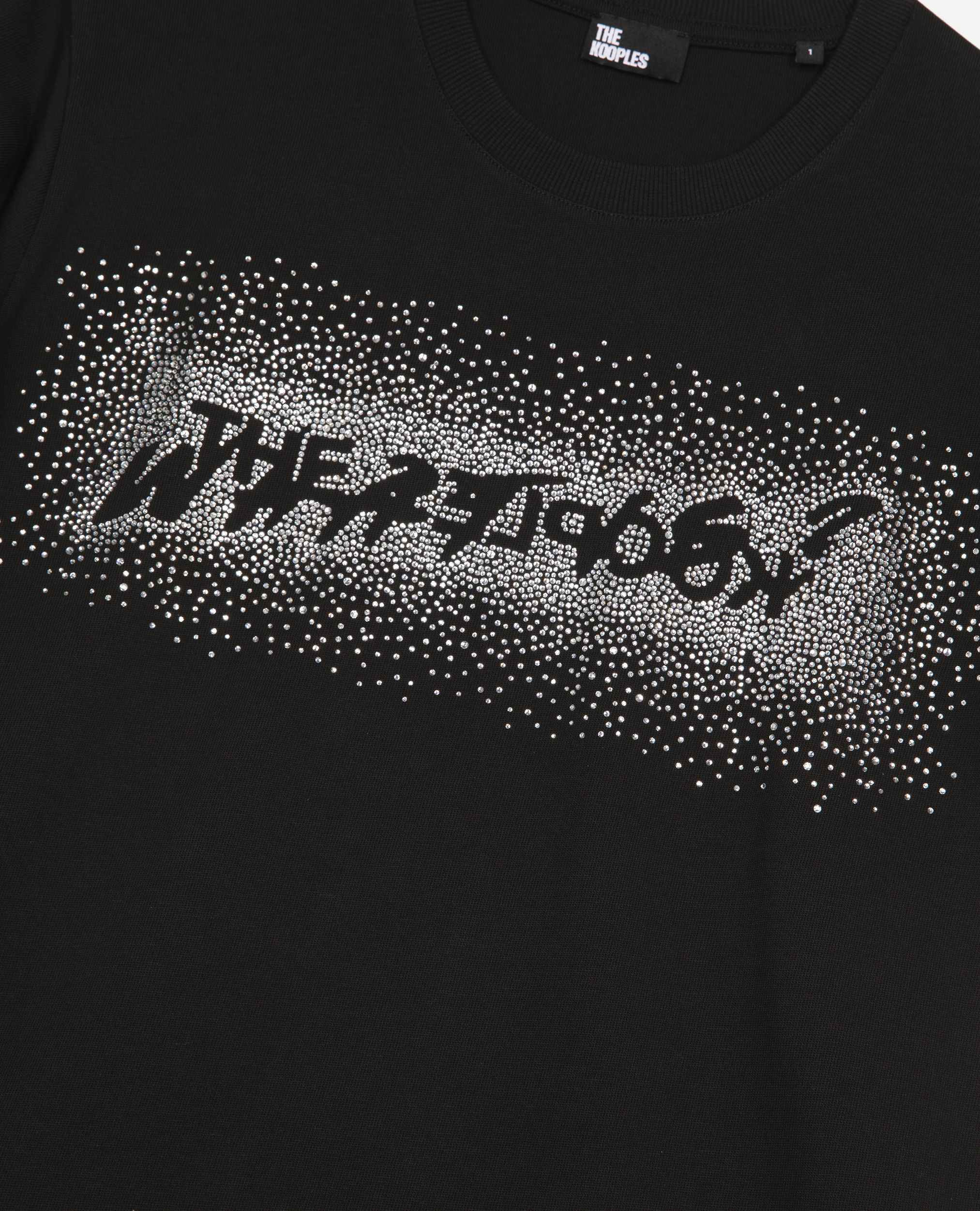 T-shirt What is à strass noir, BLACK, hi-res image number null