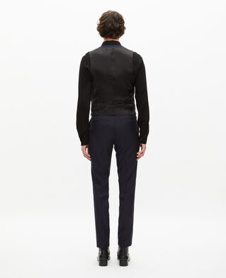 The Kooples MEN DARK NAVY navy blue wool suit vest