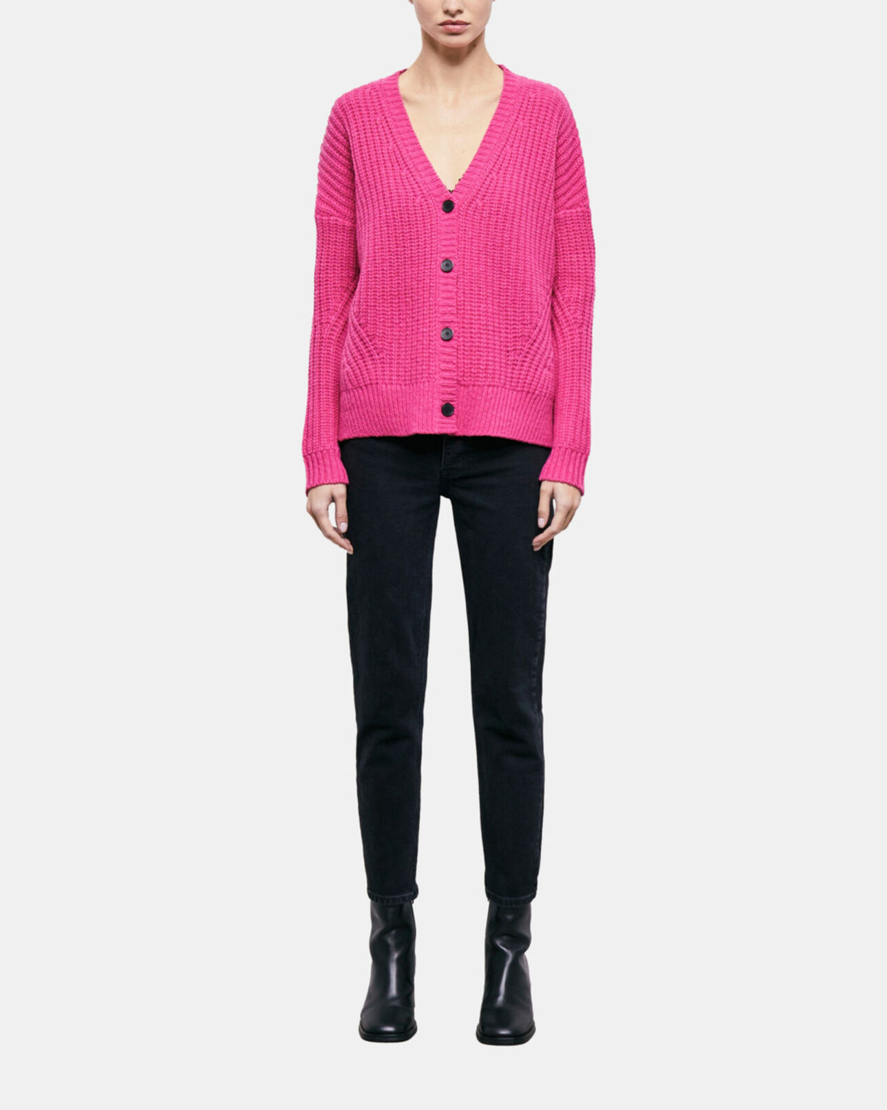 The Kooples FEMME PINK cardigan rose