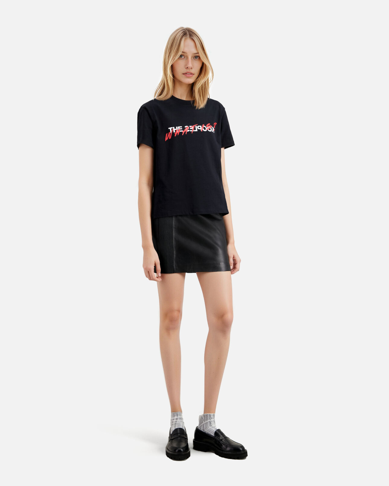 The Kooples WOMEN BLACK what is noir t-shirt