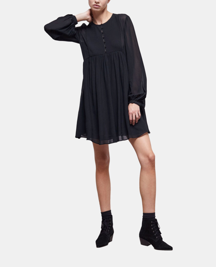 The Kooples FEMME BLACK robe courte noire