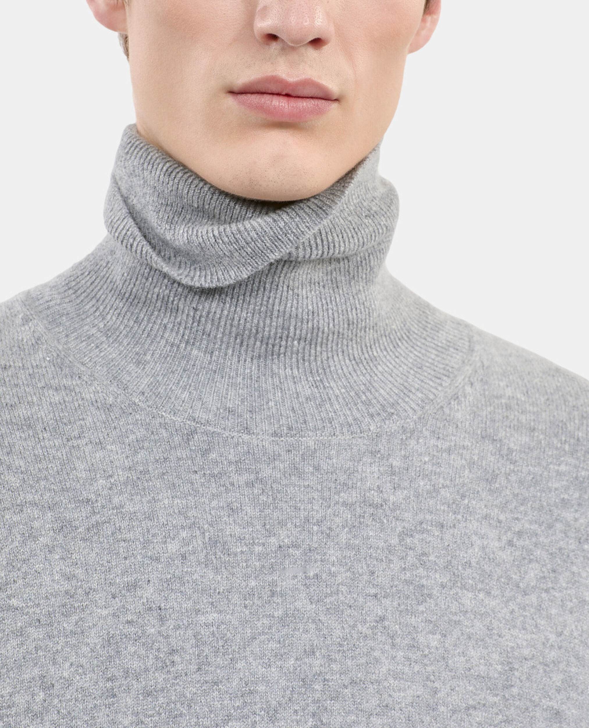 Pull en cachemire gris, MIDDLE GREY MEL, hi-res image number null