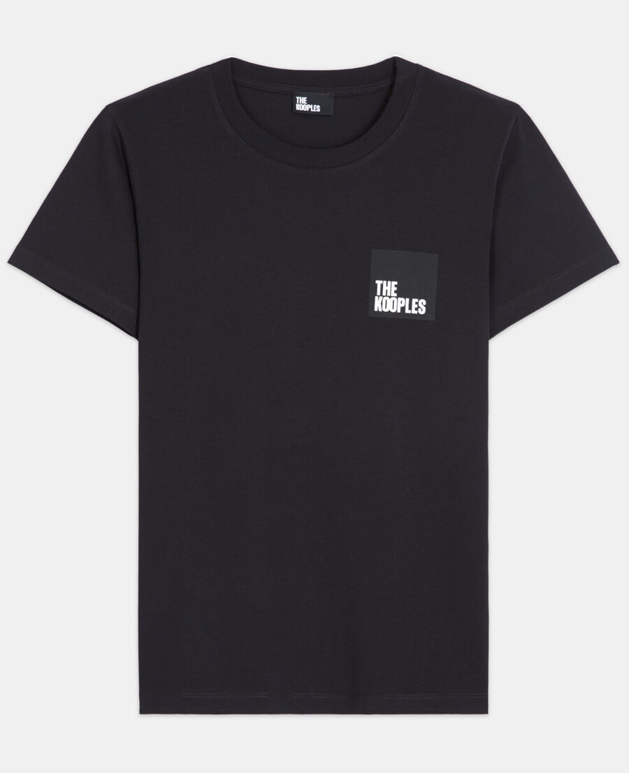 camiseta algodón negra
