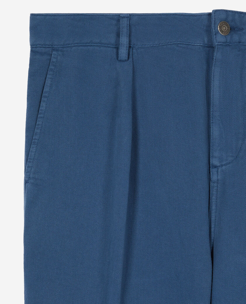 The Kooples HOMME MIDDLE NAVY pantalon droit avec pinces bleu marine