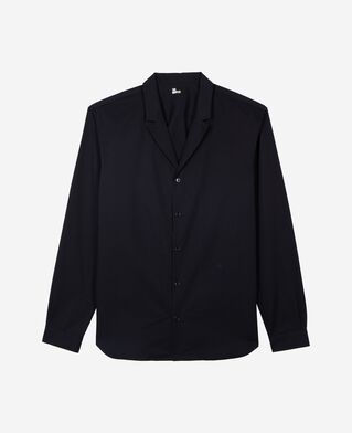 The Kooples H NAVY navy suit collar shirt