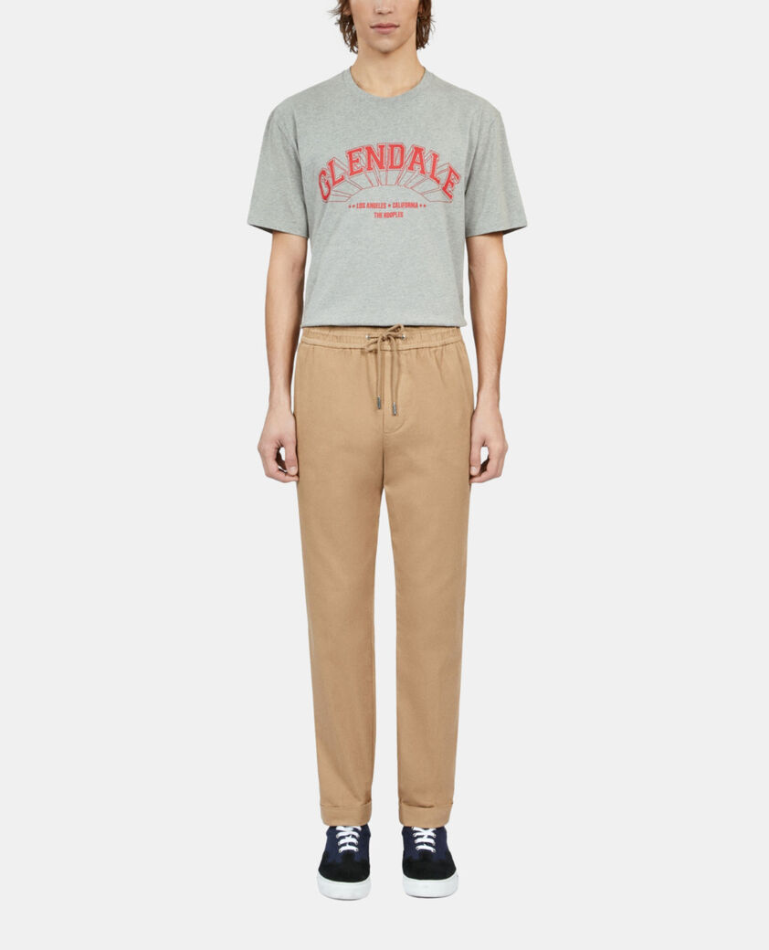 The Kooples HOMBRE CAMEL pantal&oacute;n camel algod&oacute;n