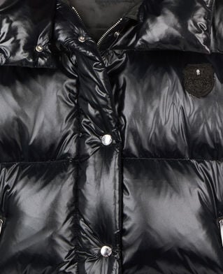 The Kooples WOMEN BLACK black down jacket with detachable sleeves