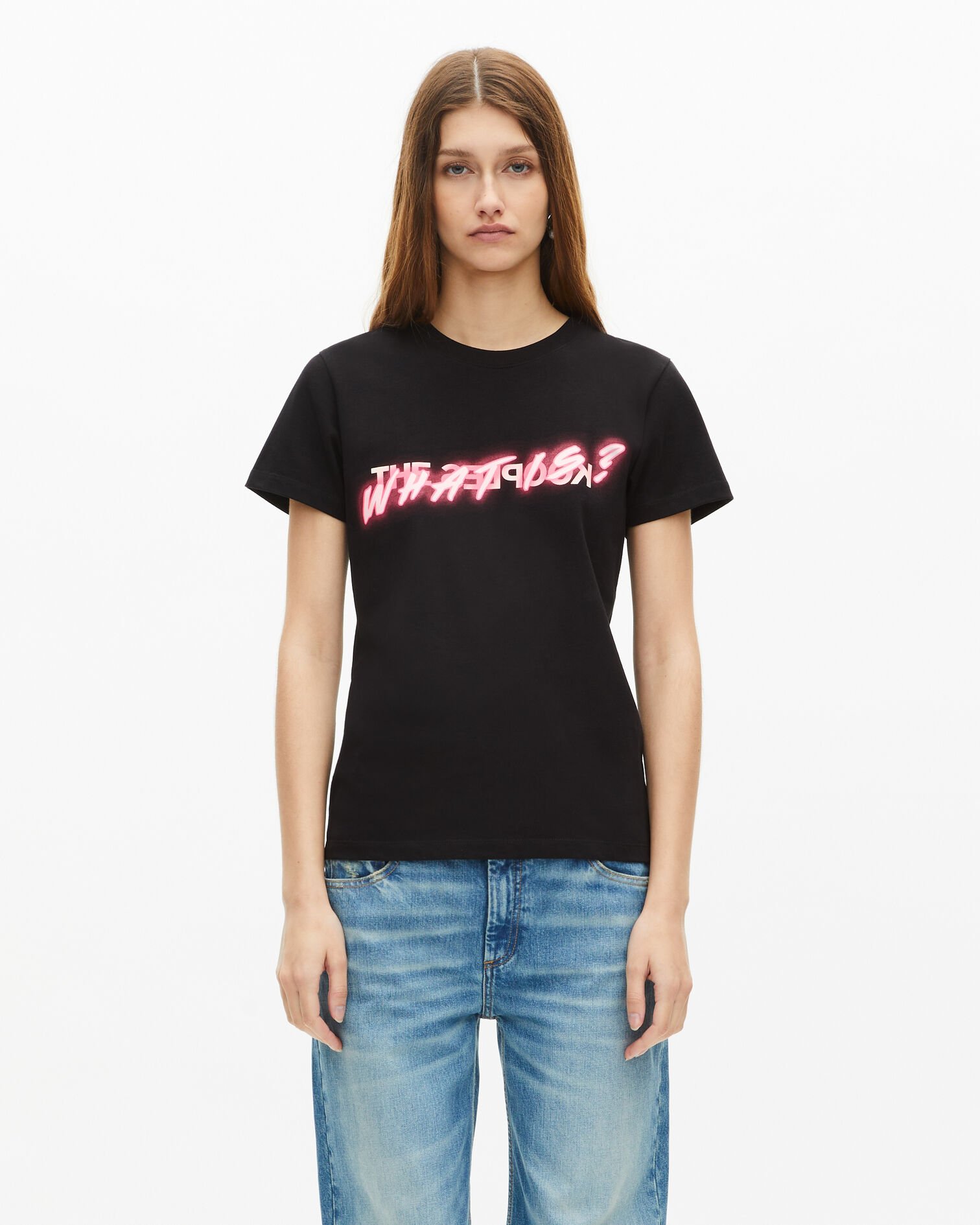 T-shirt What is effet néon noir, BLACK, hi-res image number null