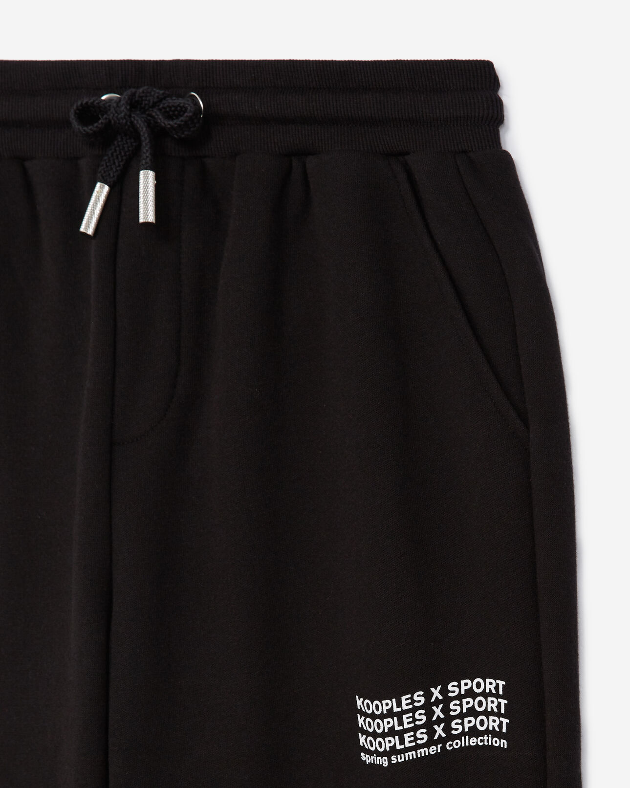 The Kooples FEMME BLACK jogging noir à logo imprimé