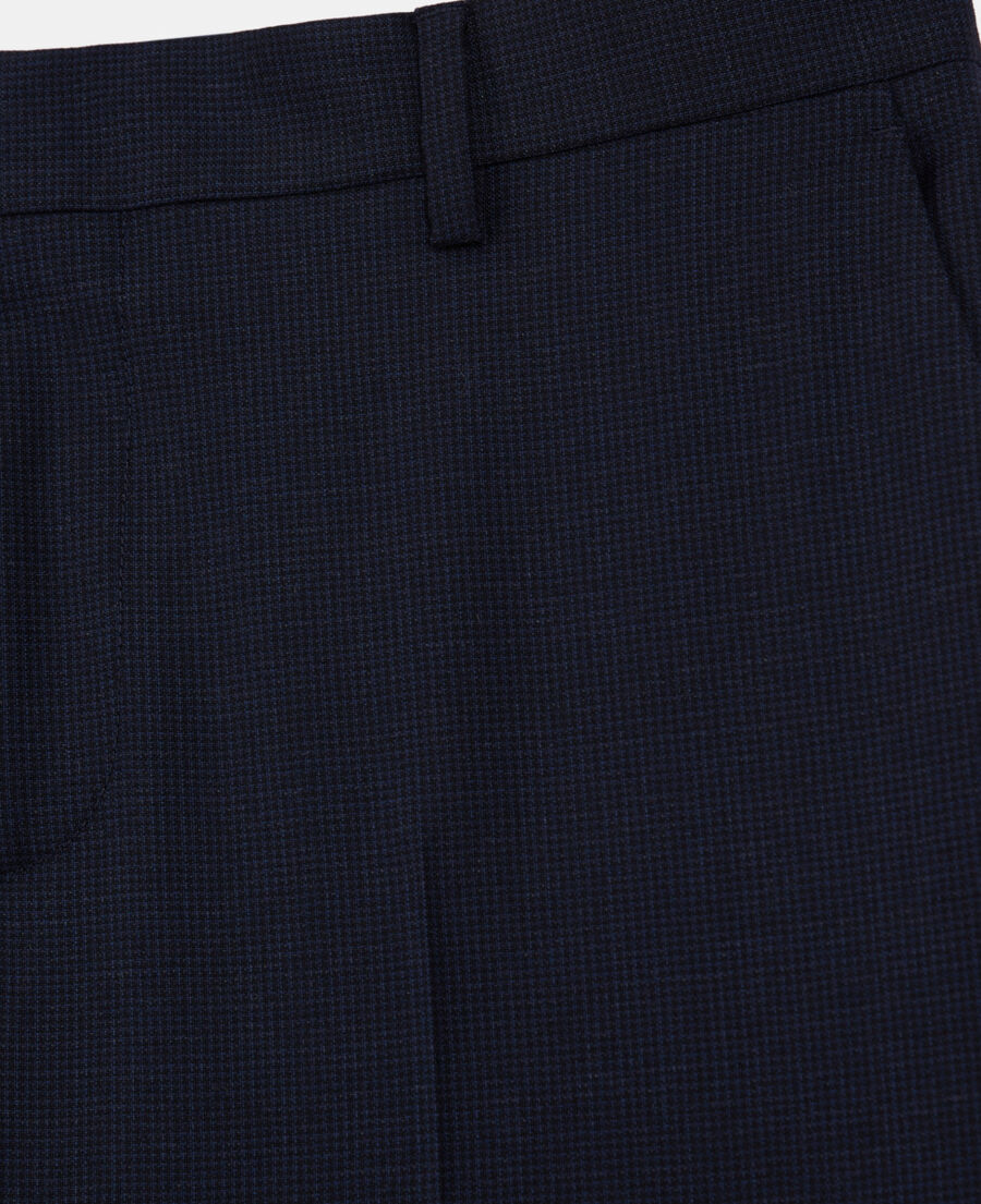 navy blue wool suit pants