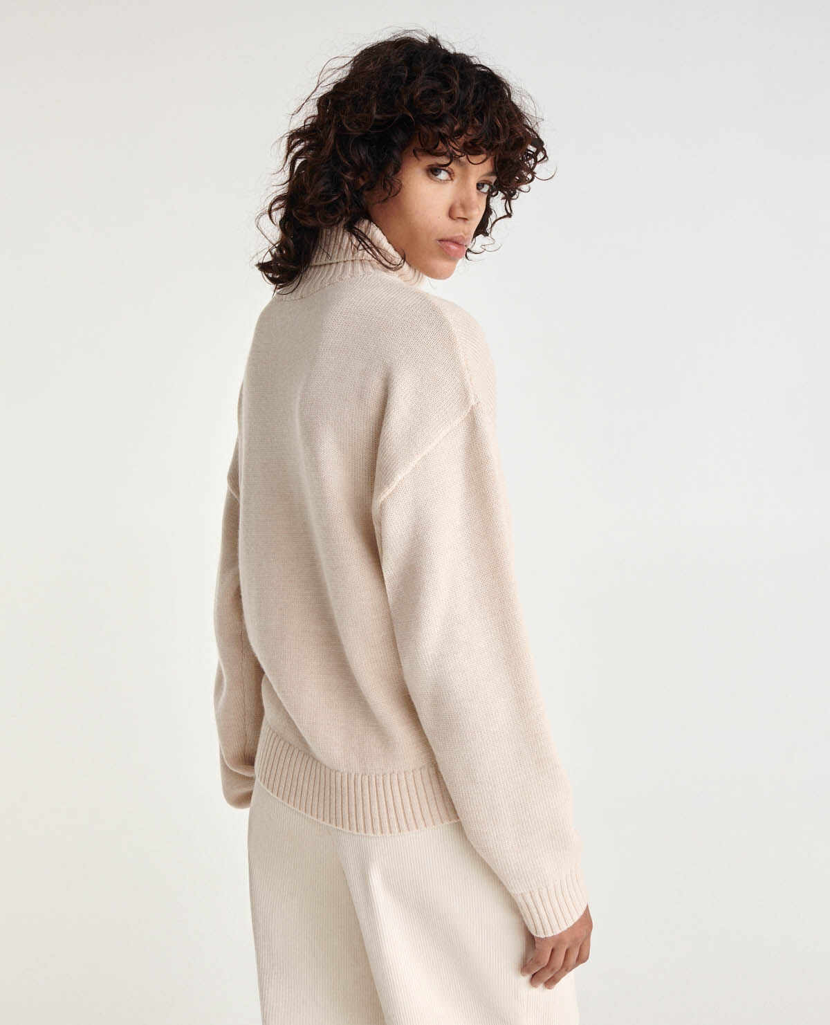 Camel merino outlet wool jumper