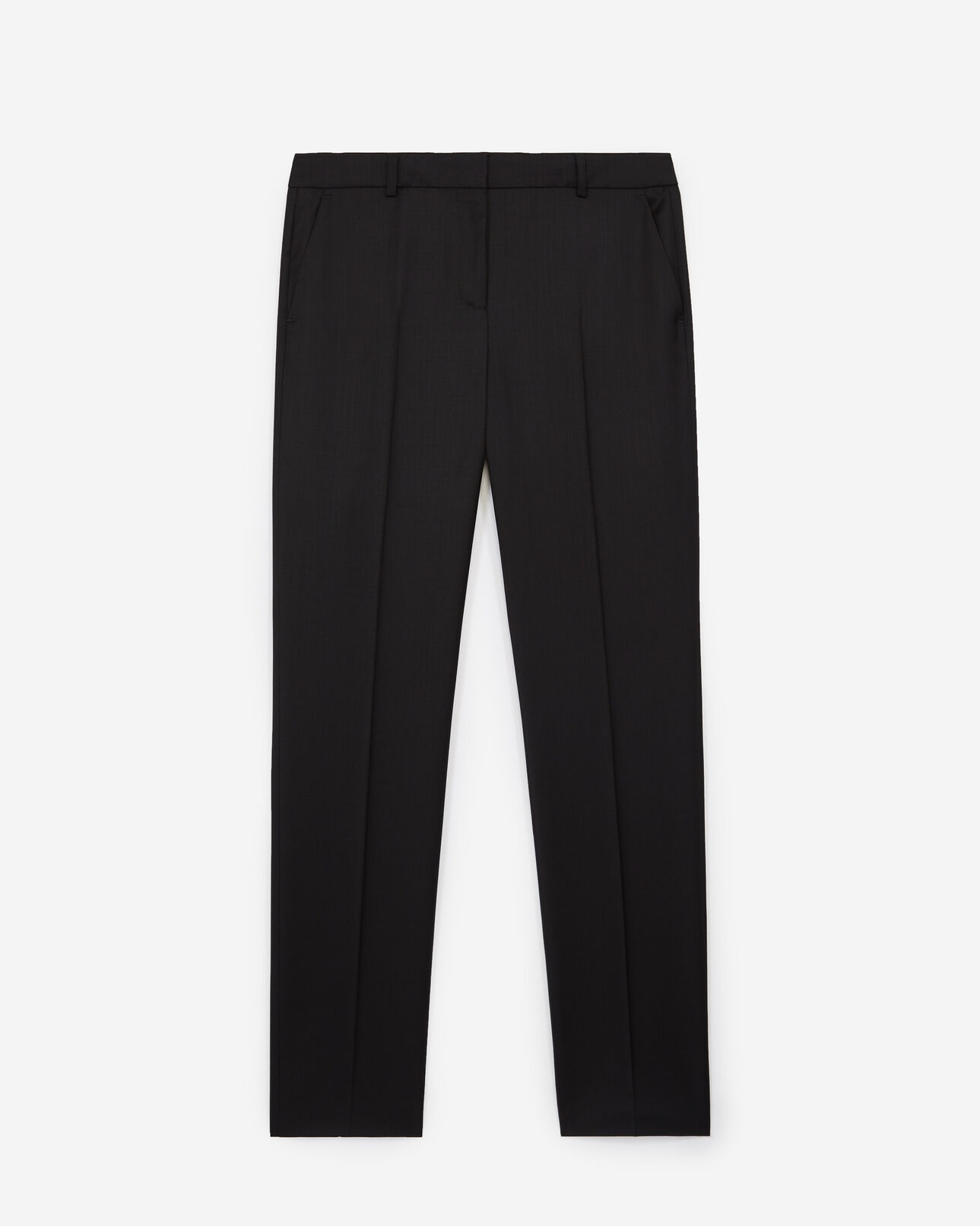 The Kooples FEMME BLACK pantalon fluide noir tailleur laine