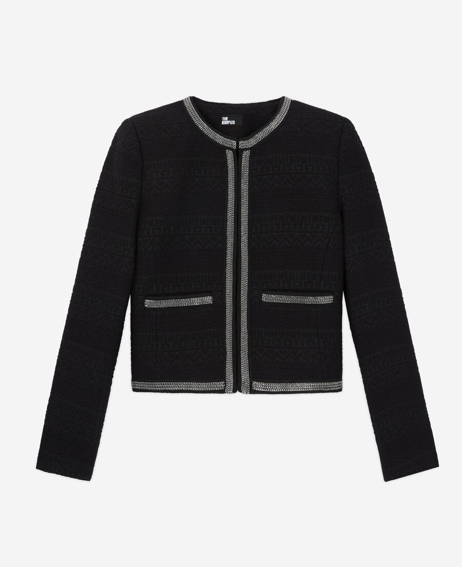 kurze schwarze jacke