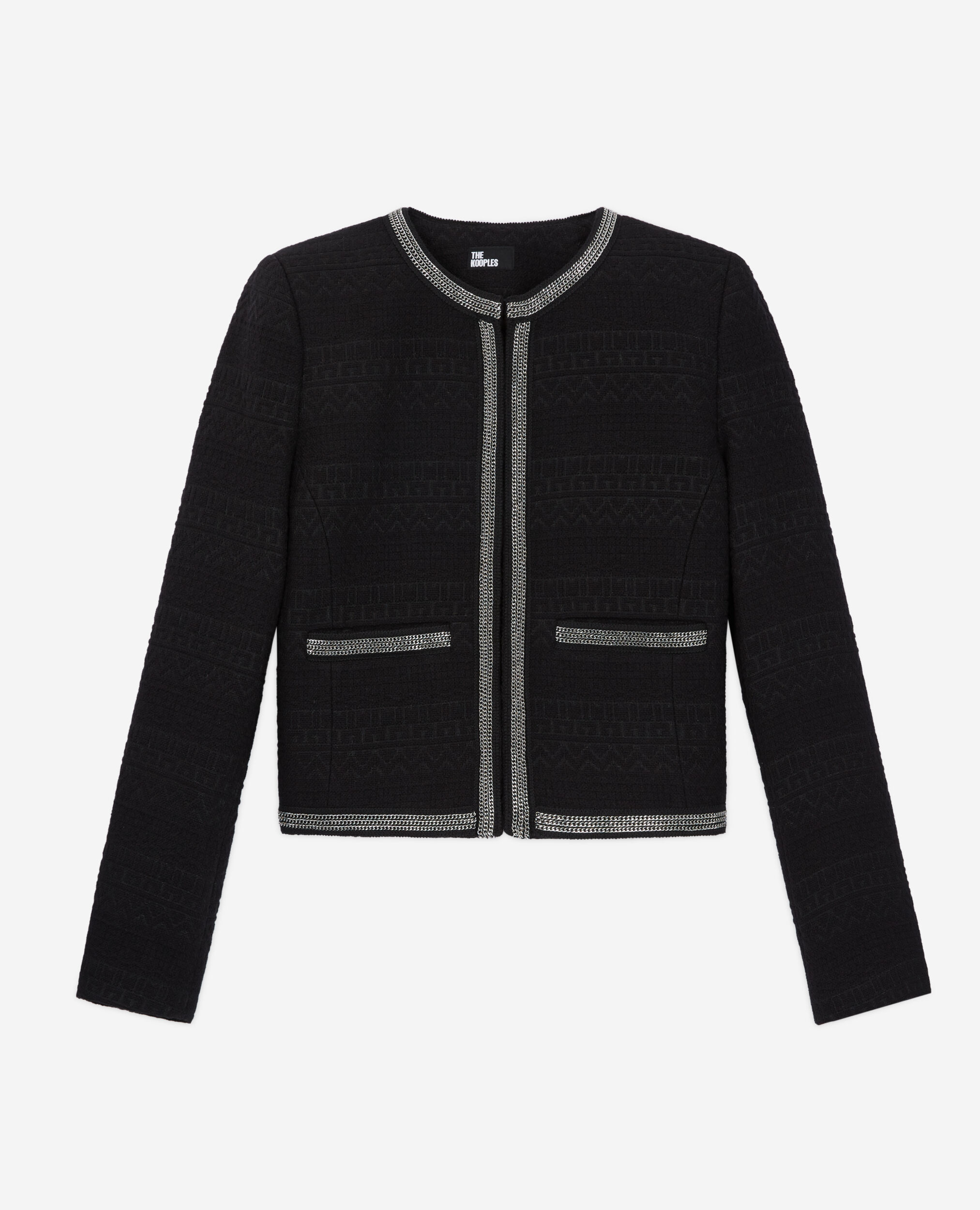 Kurze schwarze Jacke, BLACK, hi-res image number null