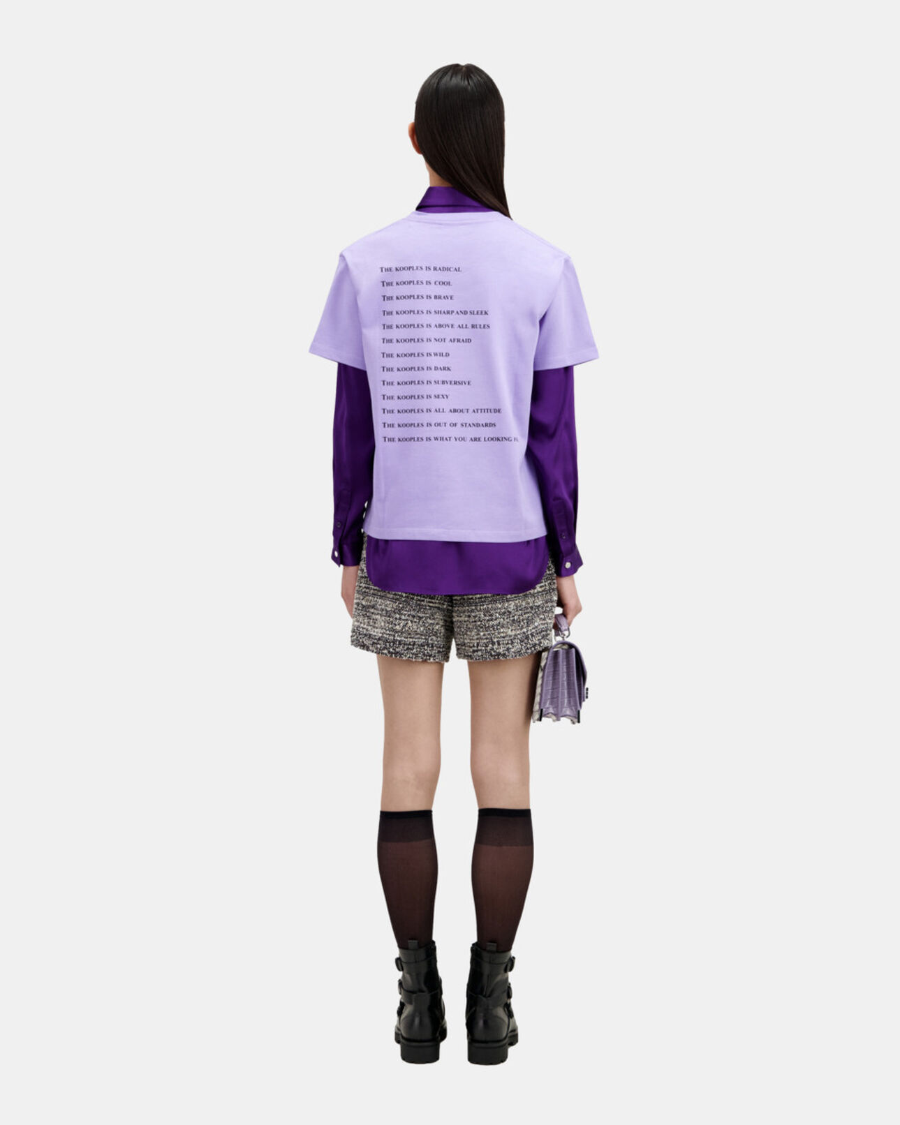The Kooples WOMEN LIGHT PURPLE what is mauve t-shirt