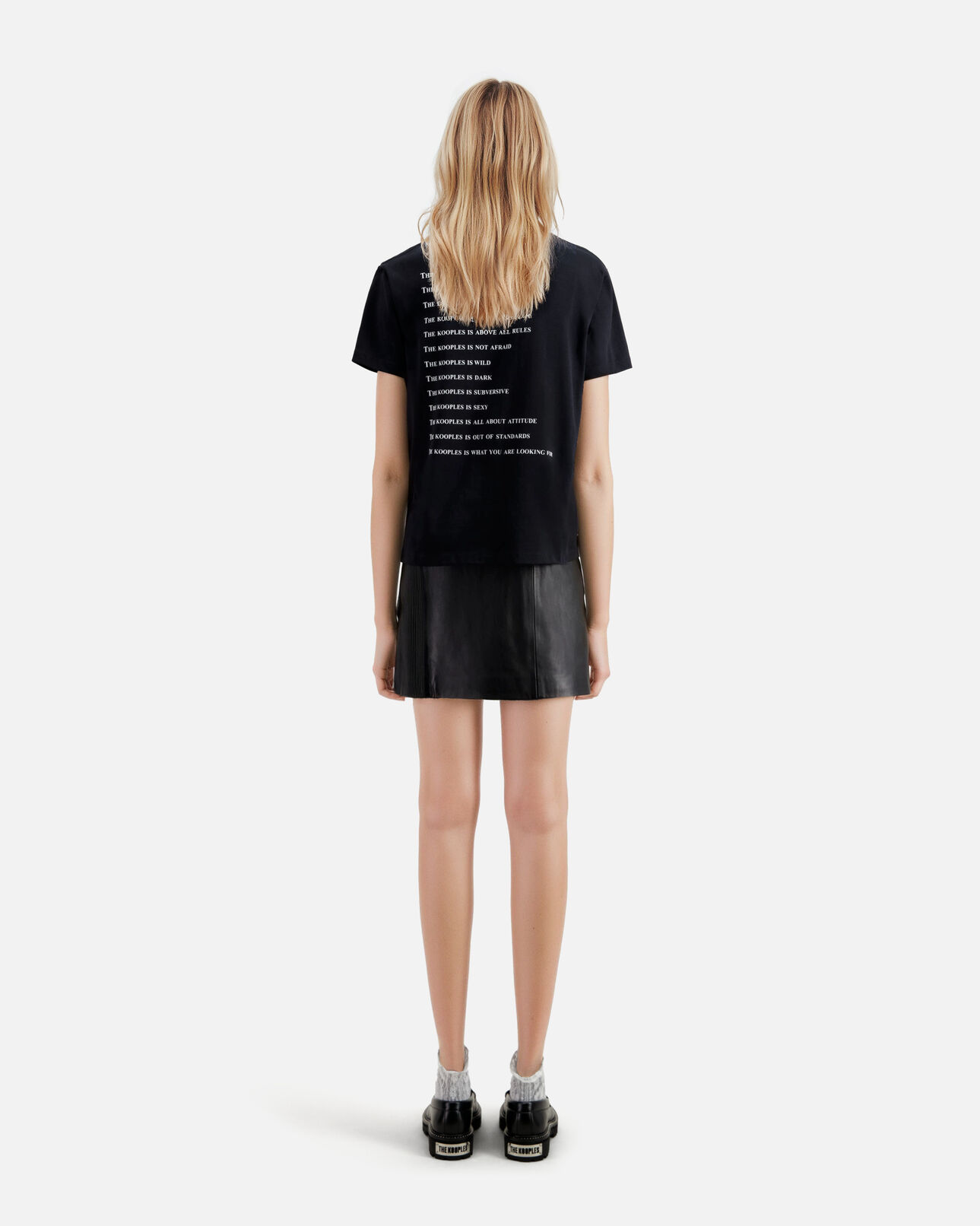 The Kooples WOMEN BLACK what is noir t-shirt