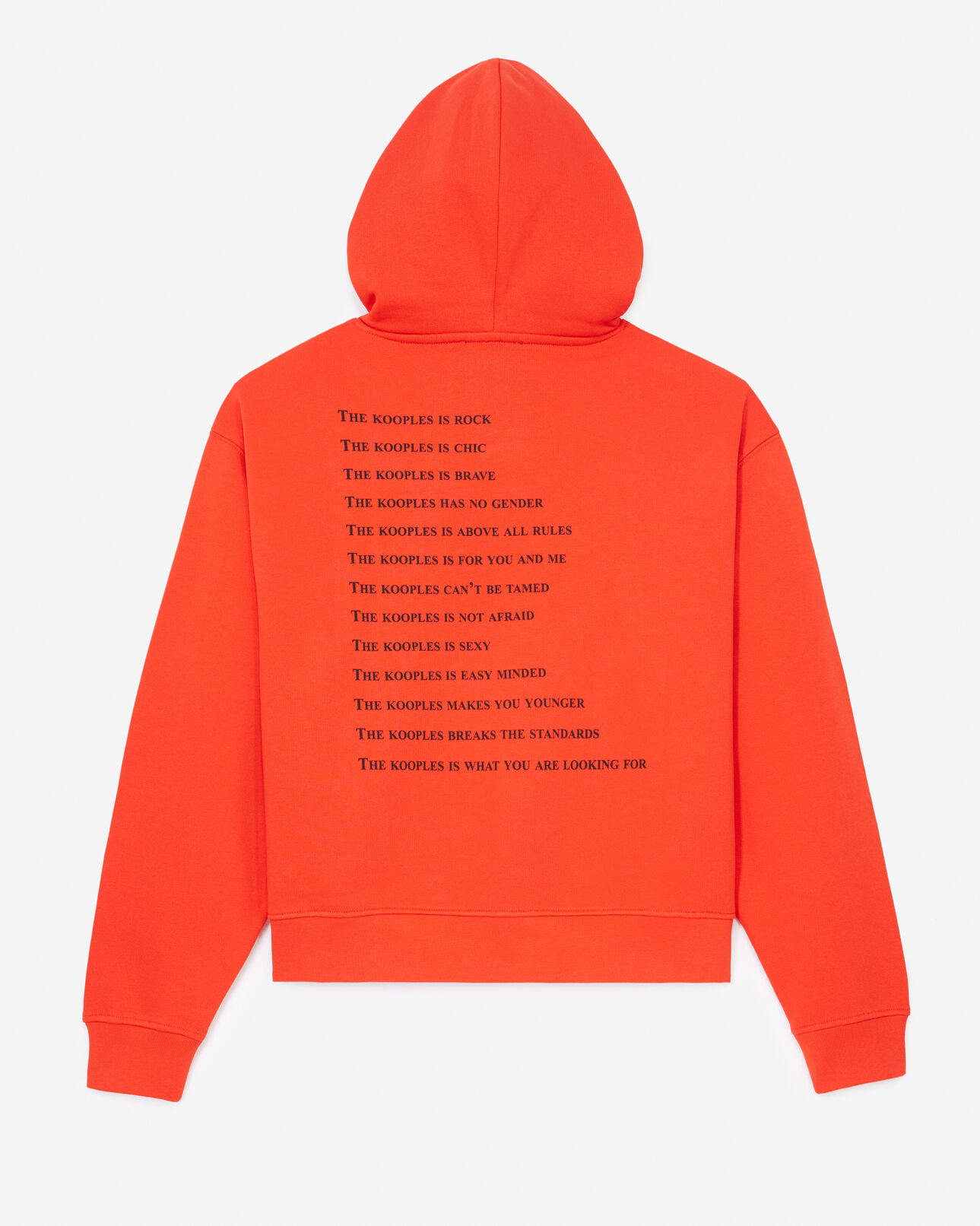 The Kooples FEMME RED sweat rouge sérigraphie what is