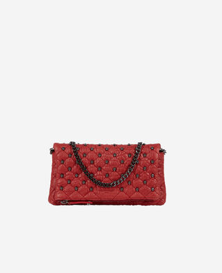 The Kooples WOMEN RED small heritage clutch in red leather