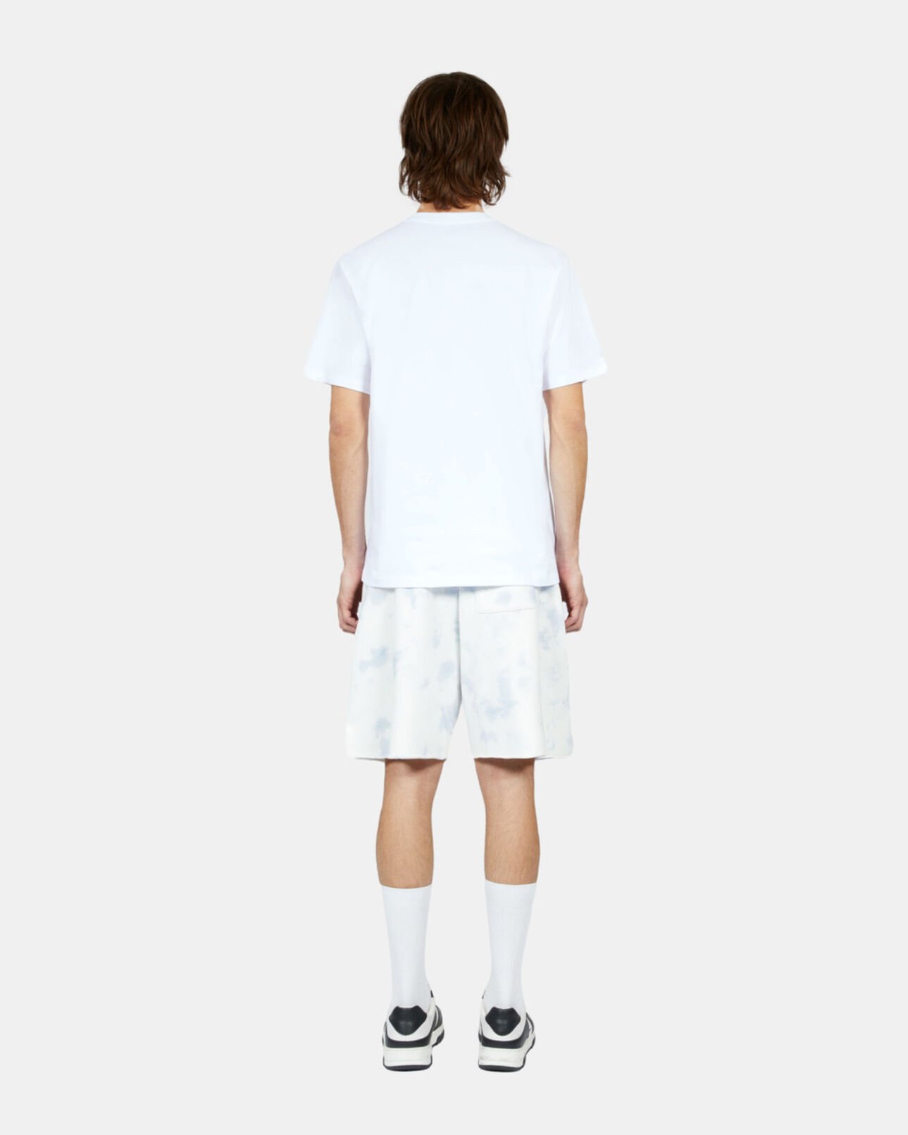 The Kooples HERREN WHITE weißes t-shirt mit feather-stickerei