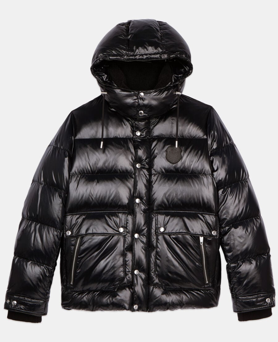 The Kooples MEN BLACK black blazon down jacket