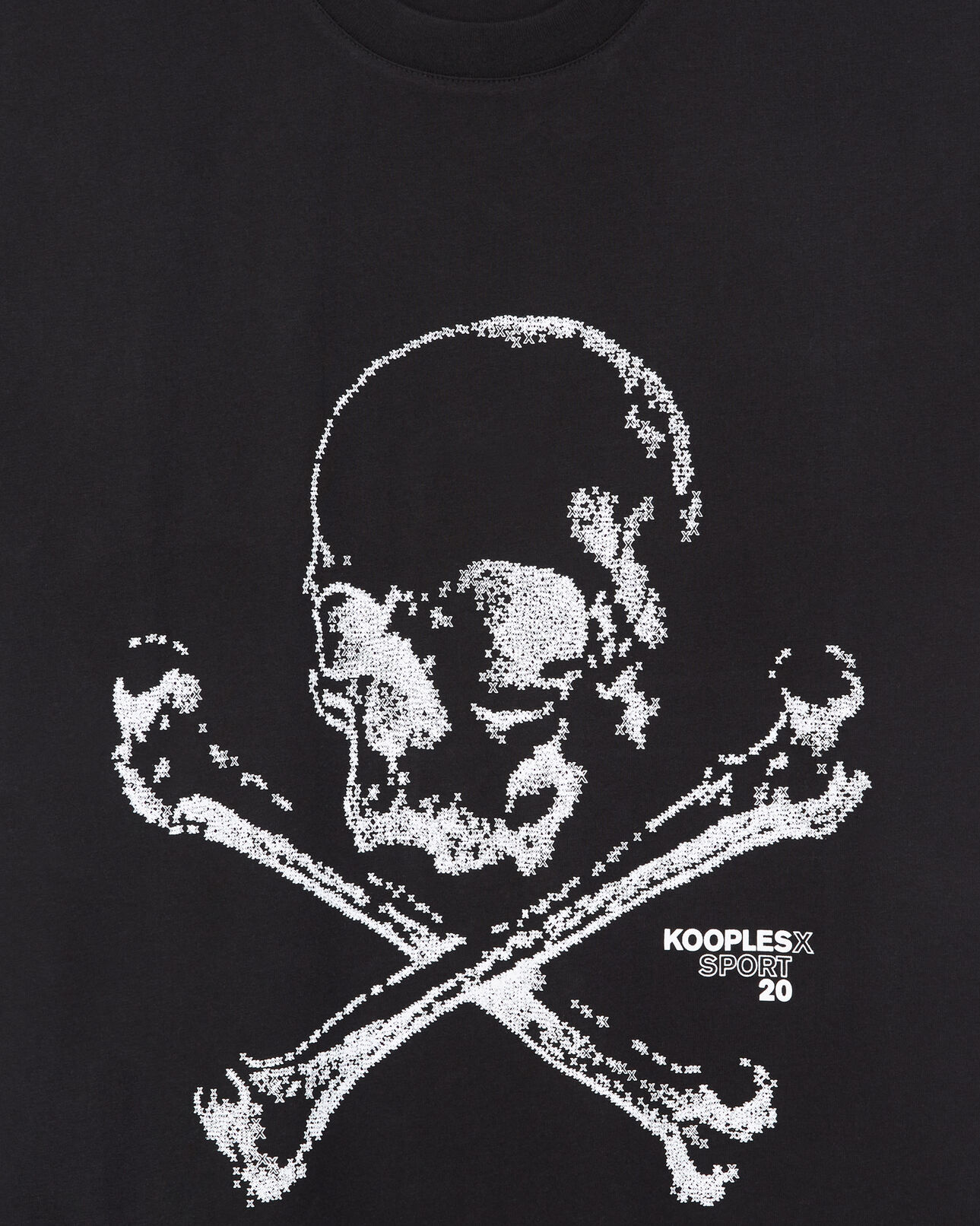 The Kooples HOMBRE BLACK camiseta con estampado de calavera