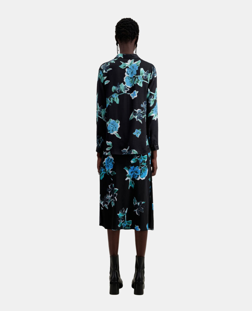 The Kooples FEMME BLACK BLUE chemise imprimée