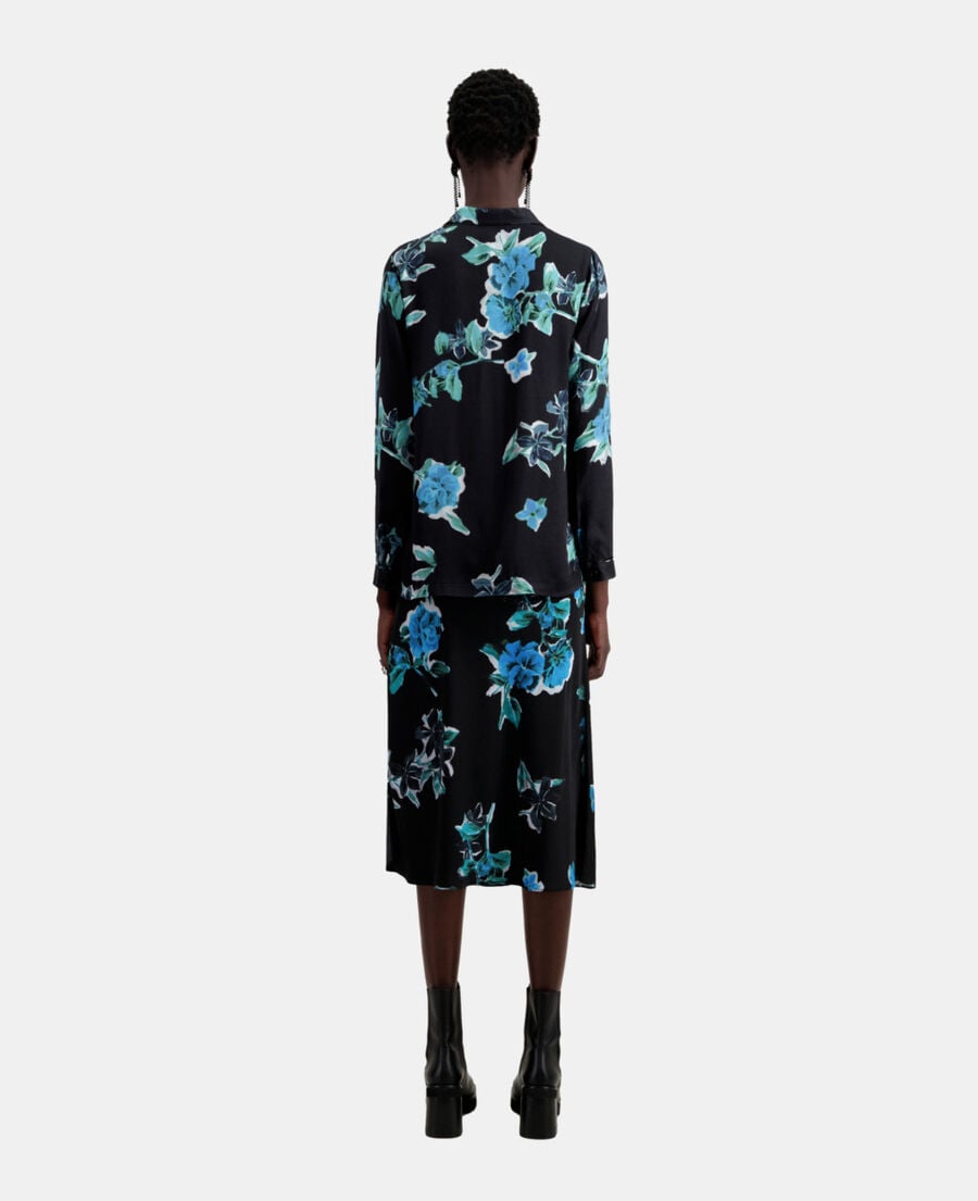 The Kooples FEMME BLACK BLUE chemise imprimée