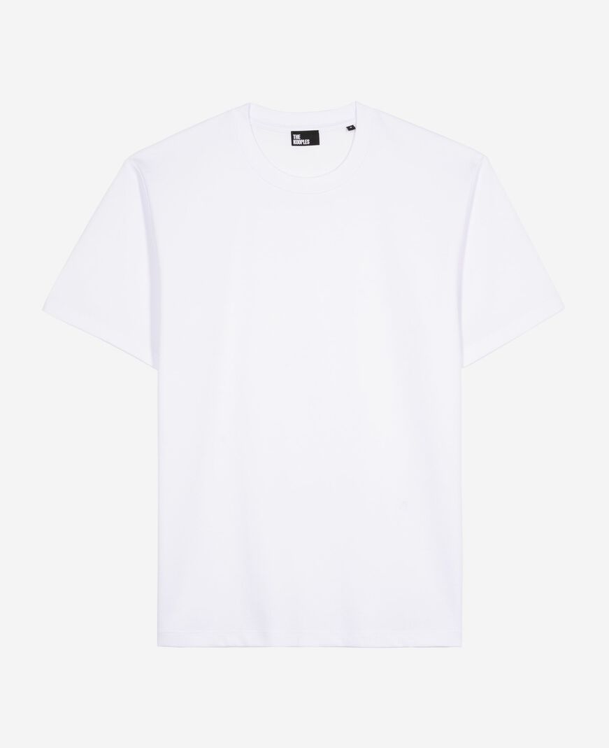 The Kooples HOMME WHITE t-shirt droit uni blanc