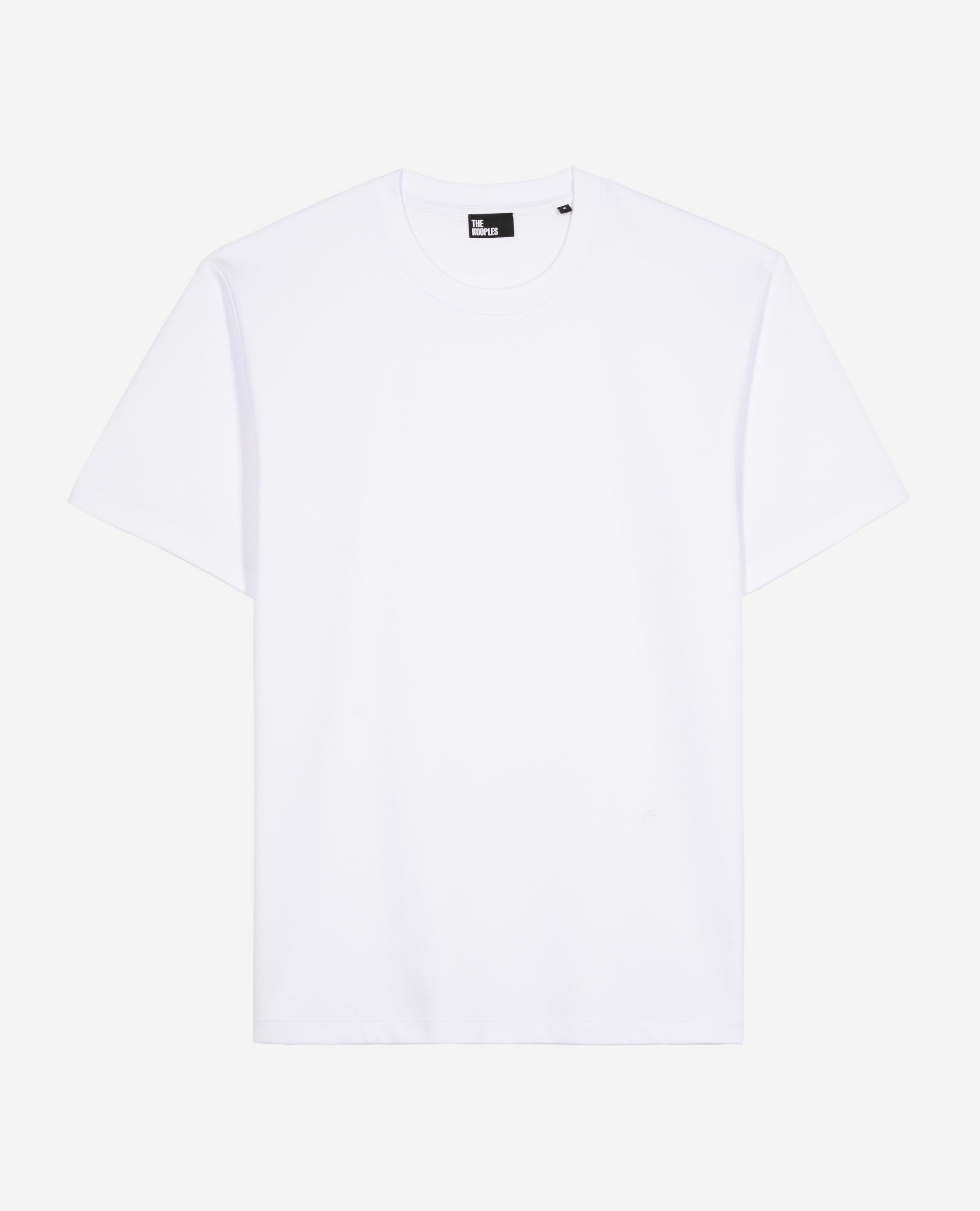 T-shirt droit uni blanc, WHITE, hi-res image number null
