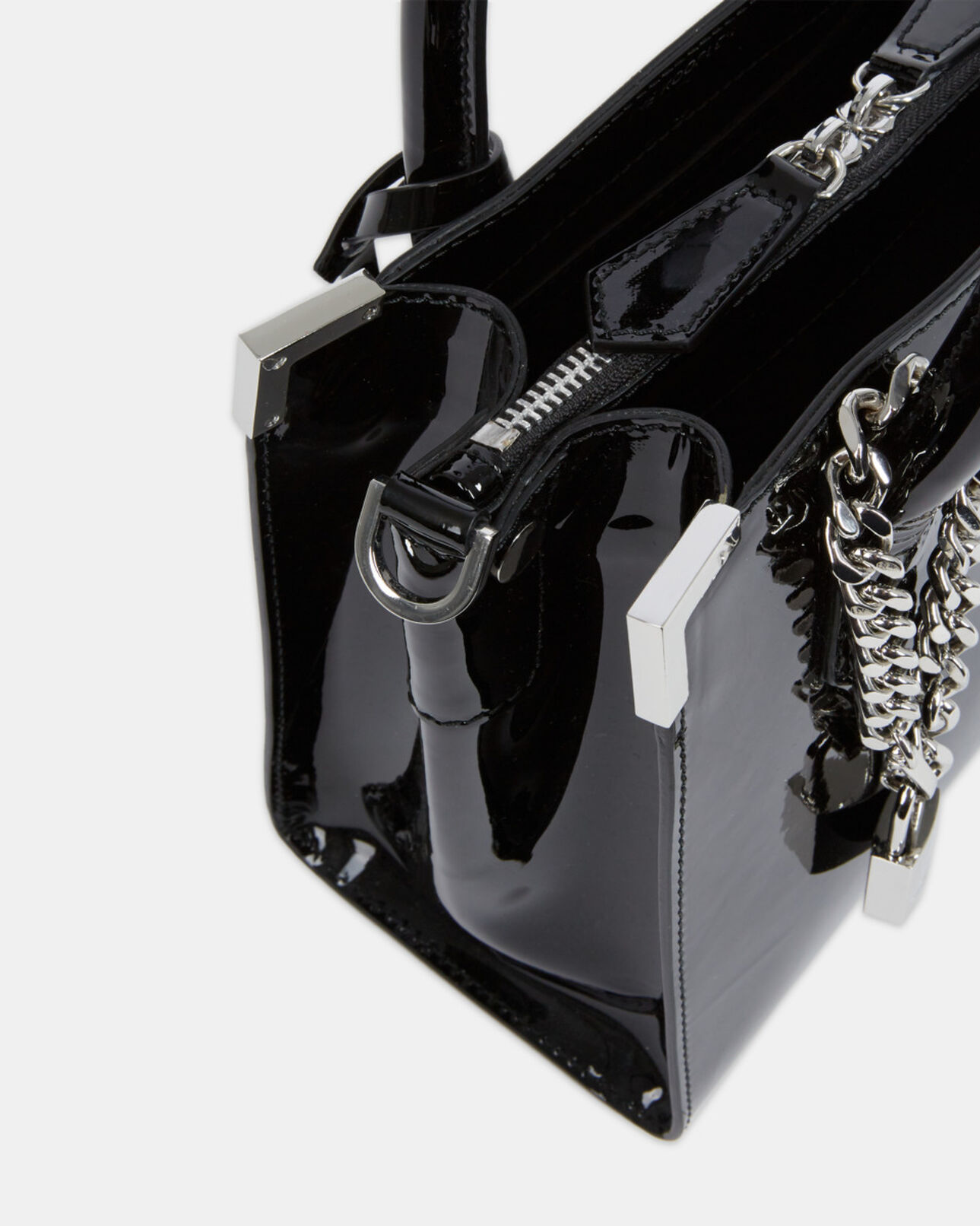 The Kooples FEMME BLACK sac ming medium en cuir noir